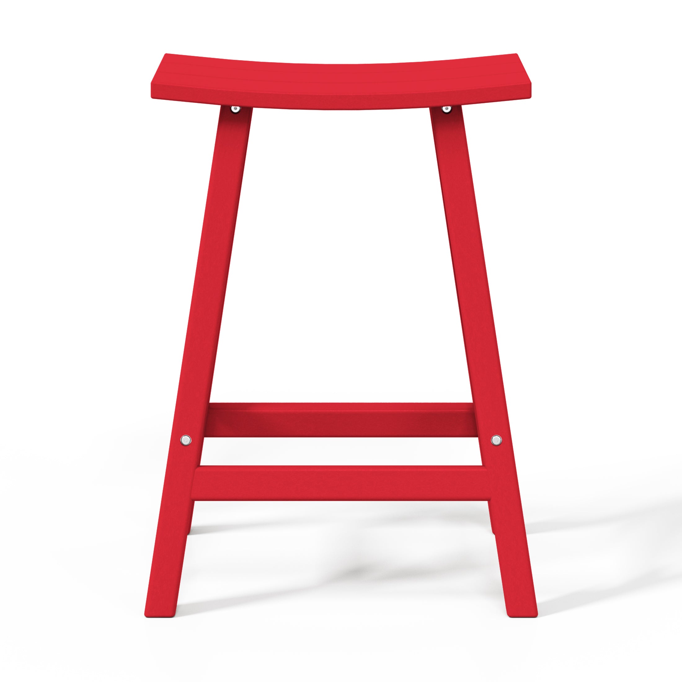 Malibu 24" HDPE Outdoor Patio Counter Height Bar Stools (Set of 3)