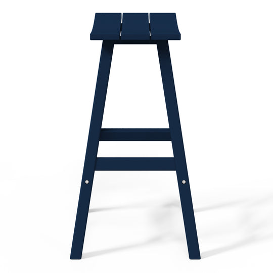 Malibu 29" HDPE Outdoor Patio Bar Height Bar Stools (Set of 3)