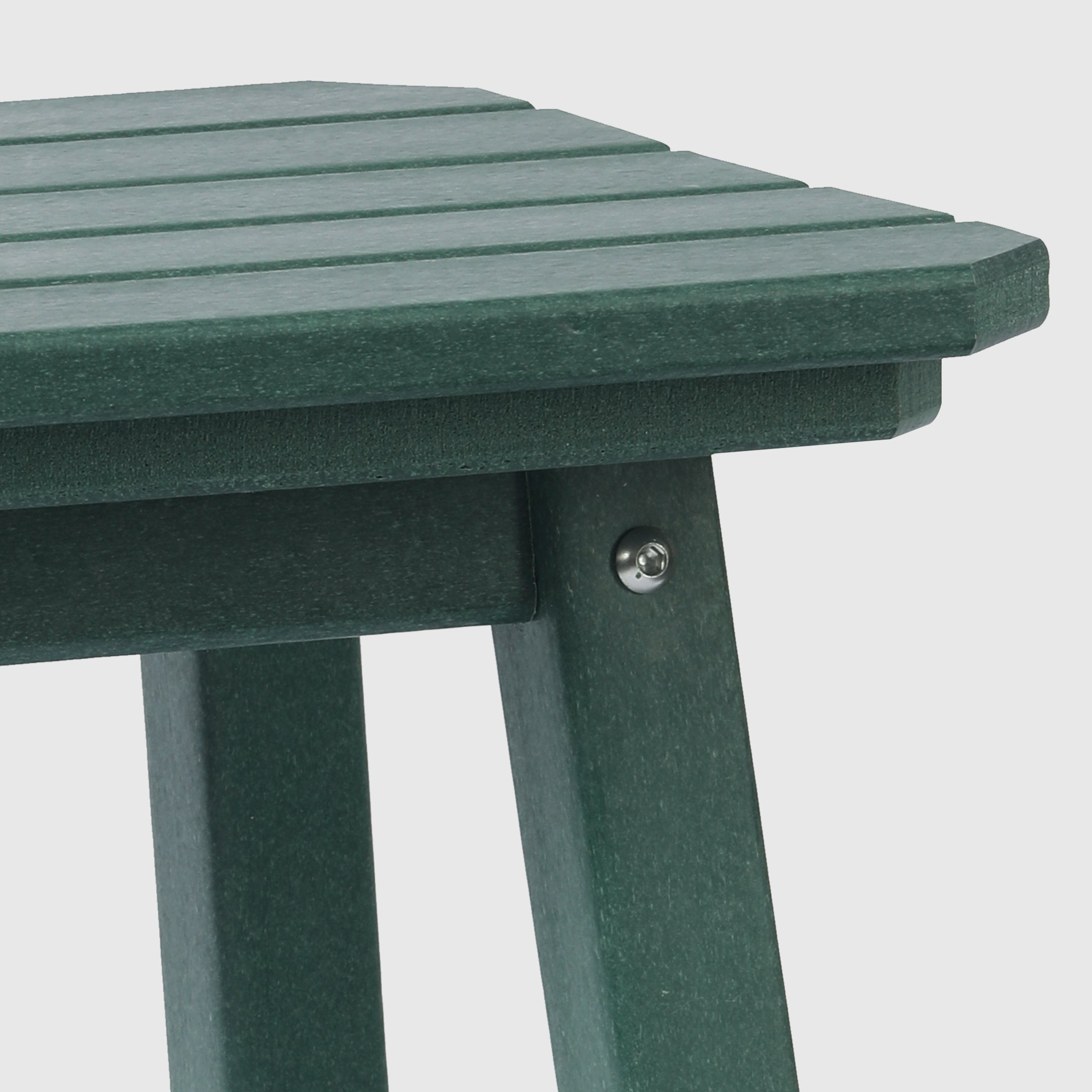 Malibu 29" HDPE Outdoor Patio Square Backless Bar Stool