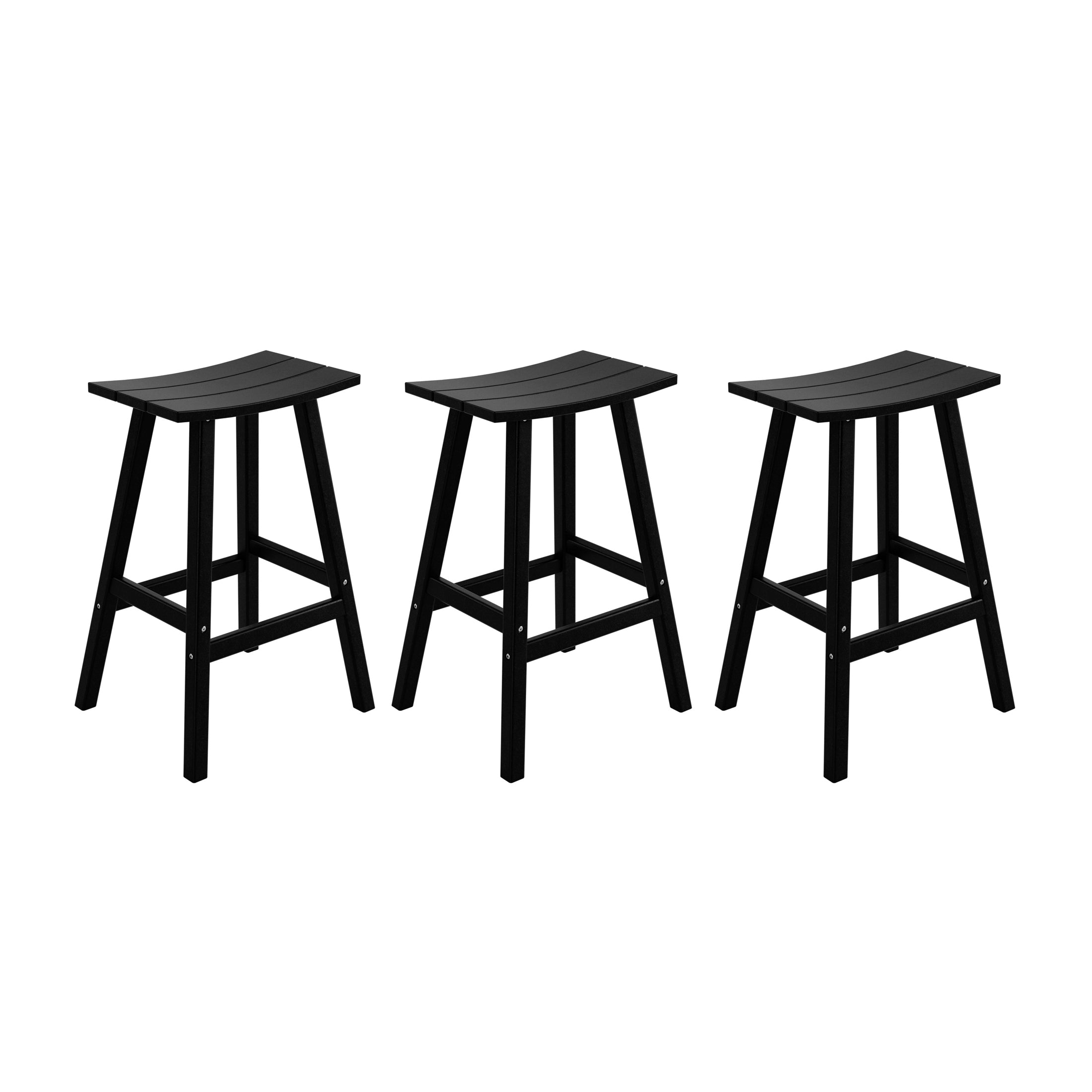 Malibu 29" HDPE Outdoor Patio Bar Height Bar Stool