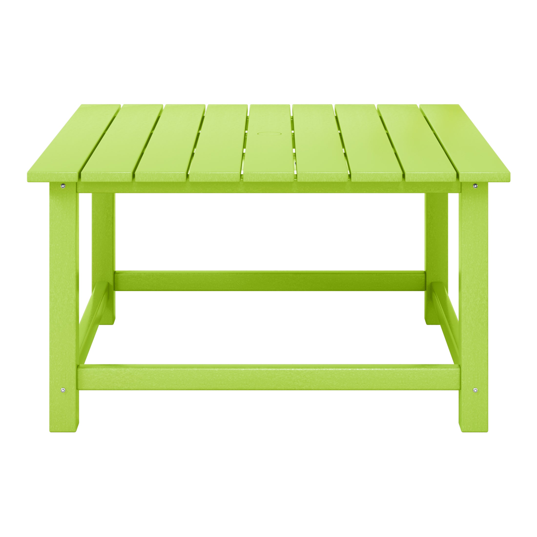 Malibu Low Outdoor HDPE Square Patio Coffee Table
