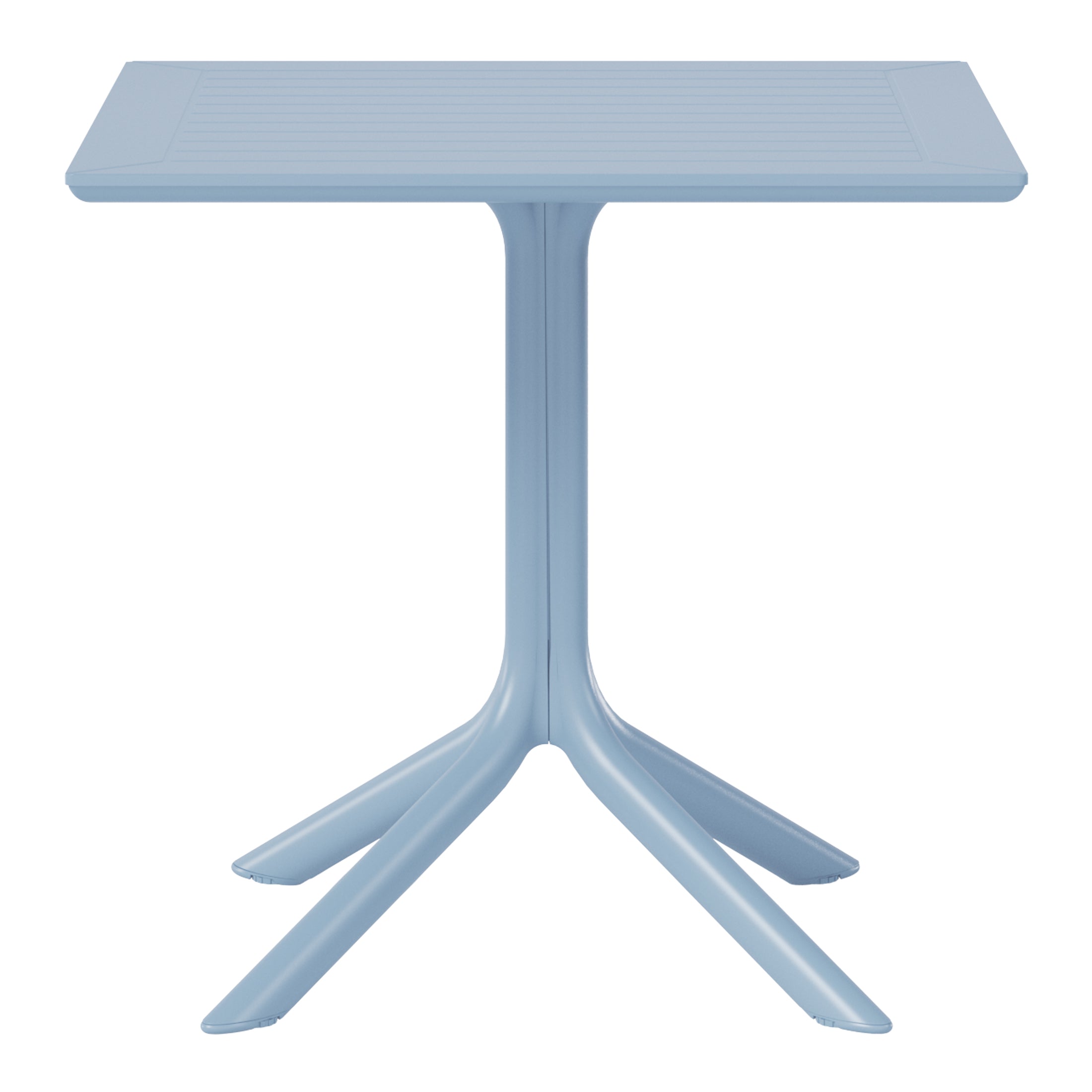 Playa 31.5" Square Outdoor Plastic Resin Patio Dining Table for 4