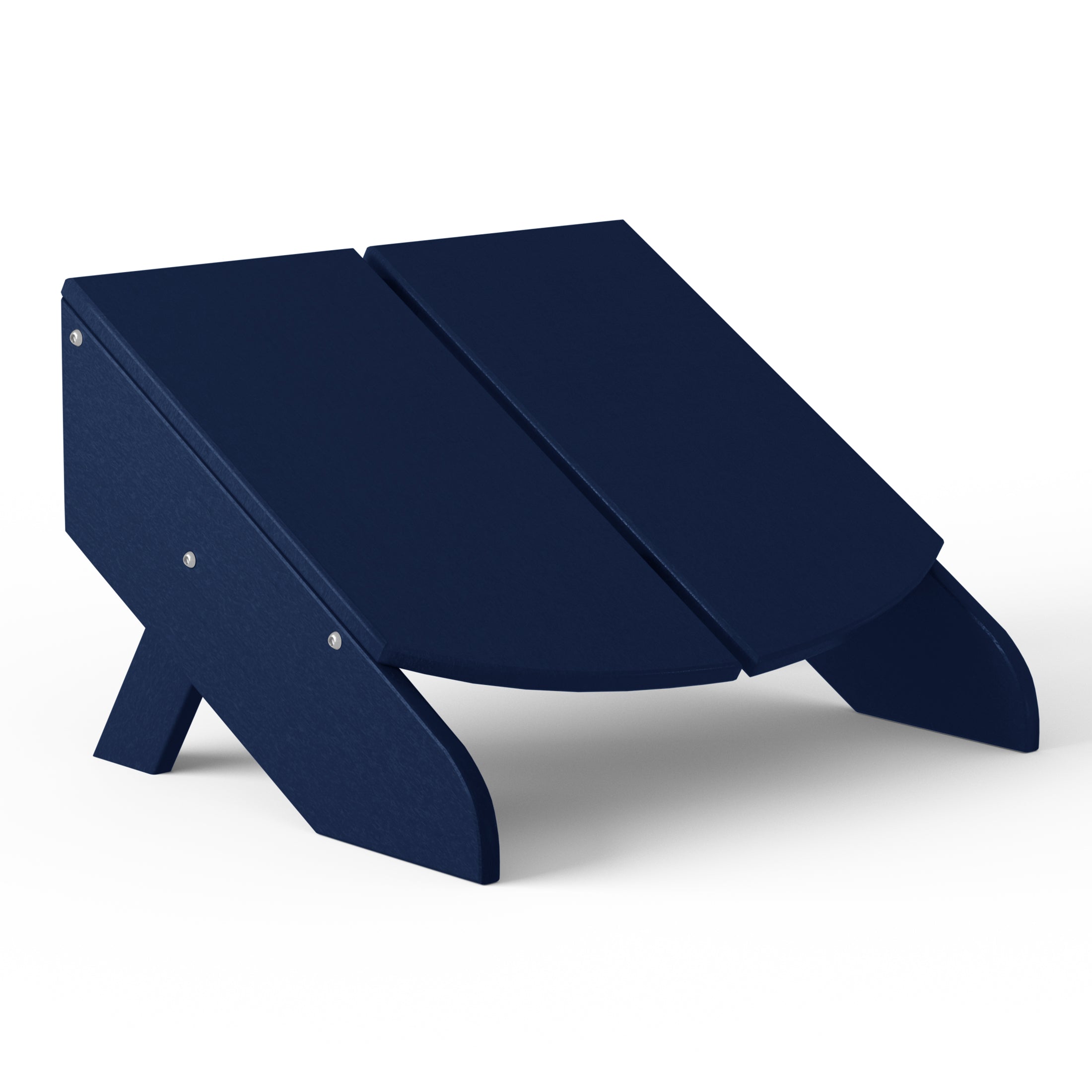 Riviera Modern HDPE Plastic Folding Patio Adirondack Ottoman