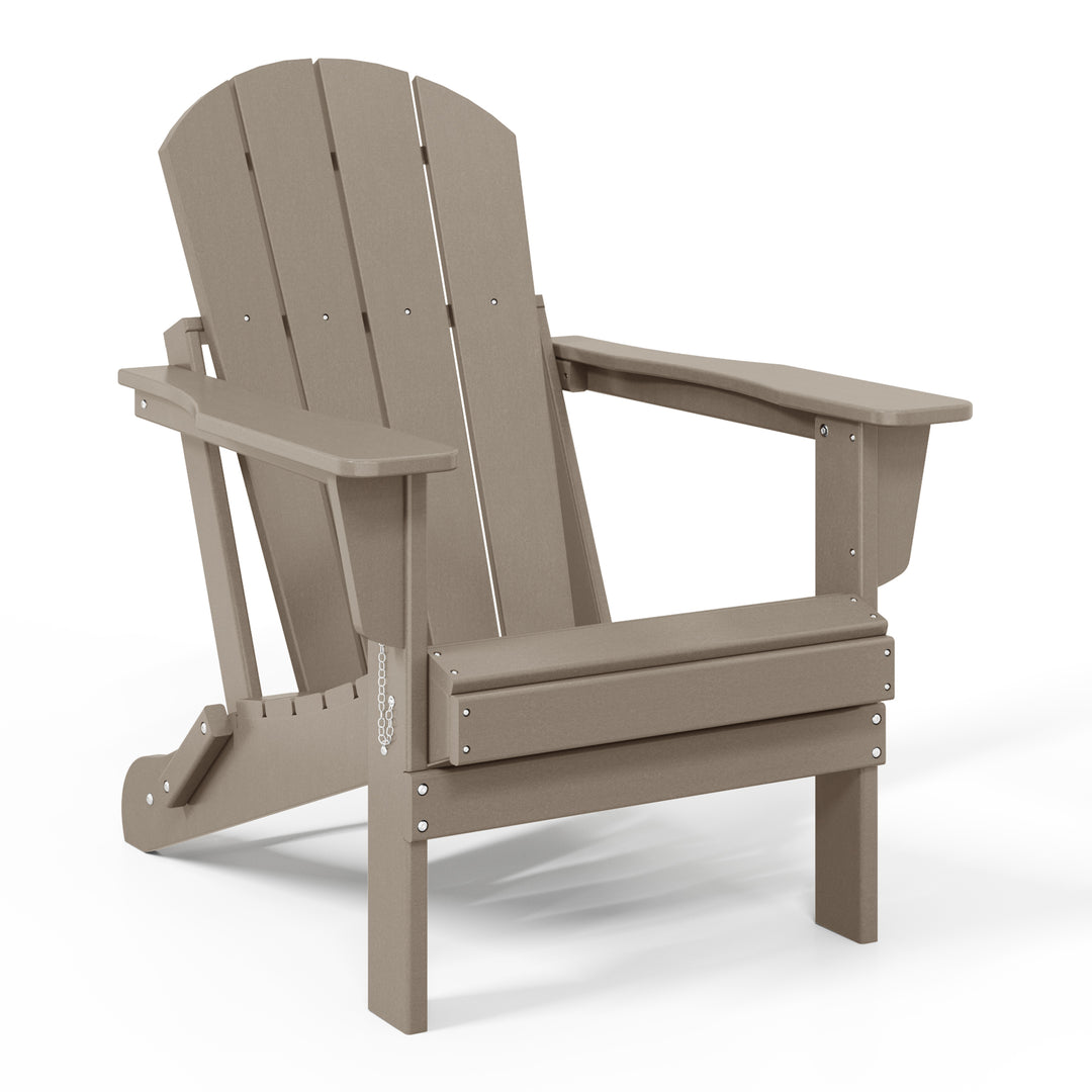 Malibu Westintrends 2 piece set outdoor folding Poly Adirondack chair