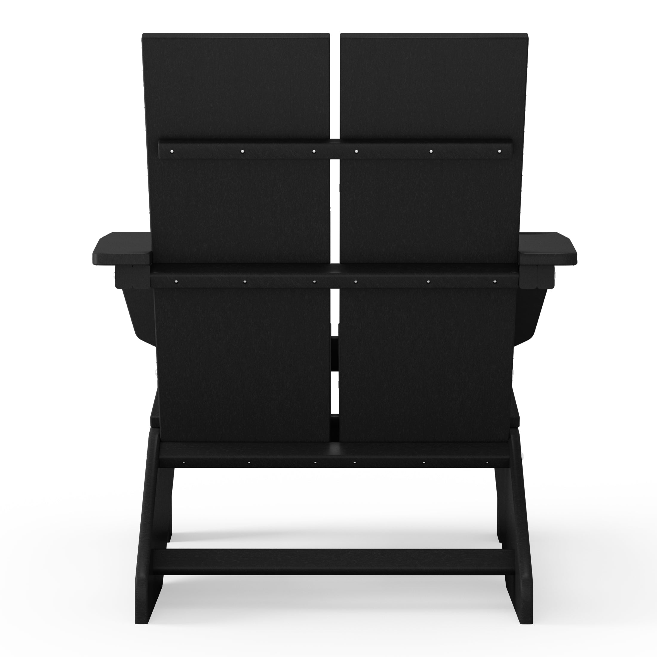 Riviera Outdoor HDPE Modern Adirondack Chair with Cup Holder
