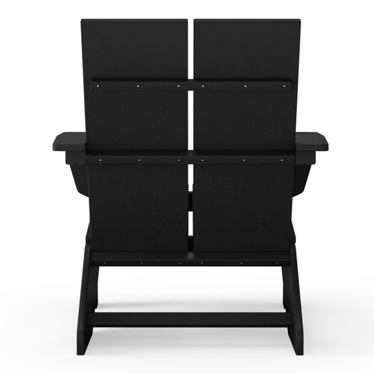 Riviera Outdoor HDPE Modern Adirondack Chair with Cup Holder
