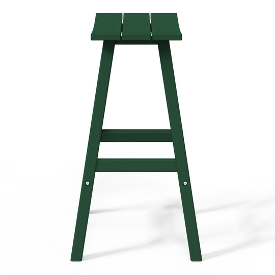 Malibu 29" HDPE Outdoor Patio Bar Height Bar Stools (Set of 2)