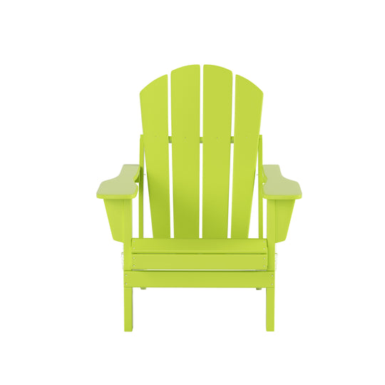 Malibu Outdoor Folding Poly Adirondack Chair (Set of 8)