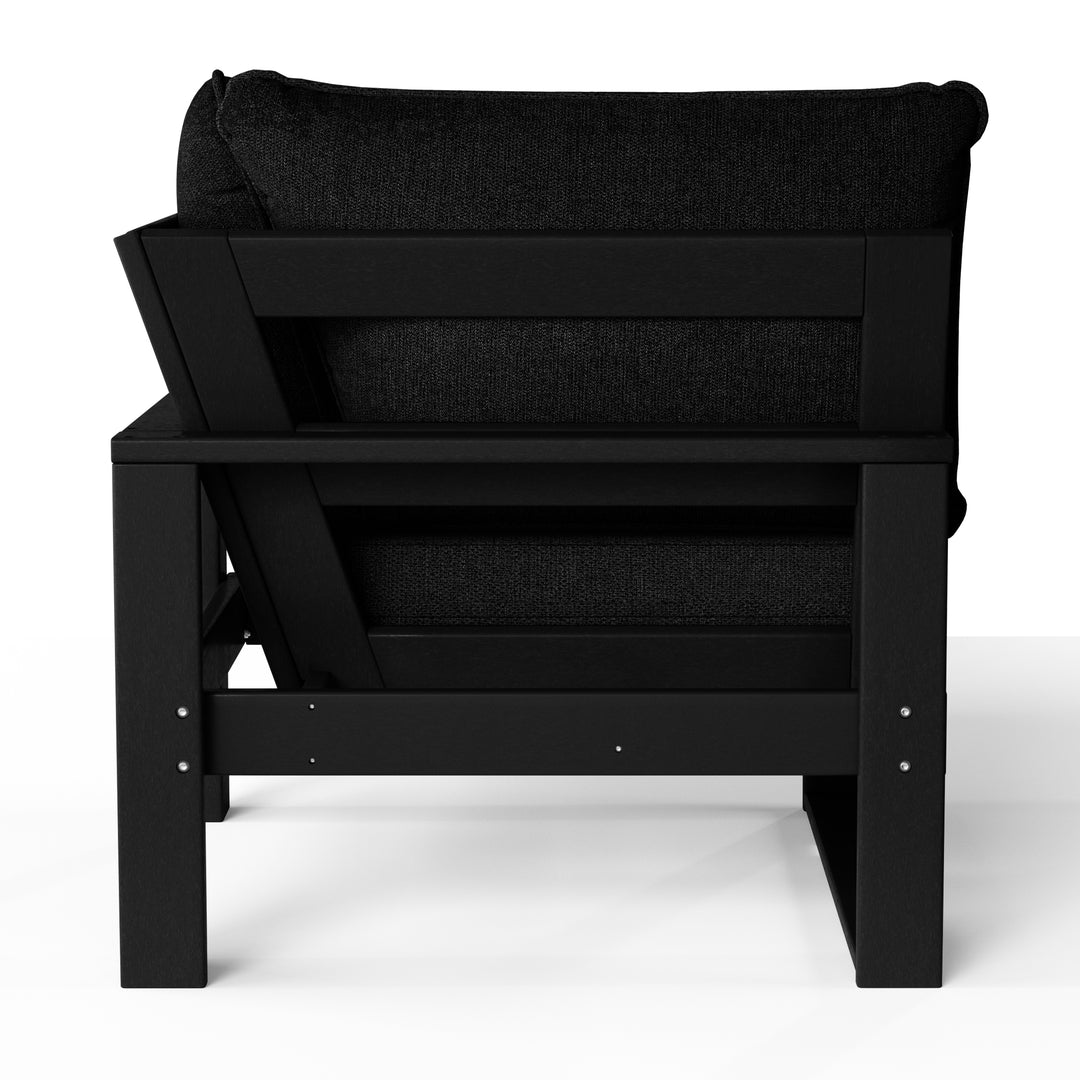 Outdoor HDPE Sectional Corner Sofa Seat with Water-Proof Cushions