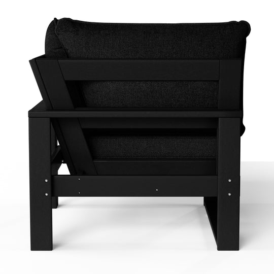 Outdoor HDPE Sectional Corner Sofa Seat with Water-Proof Cushions