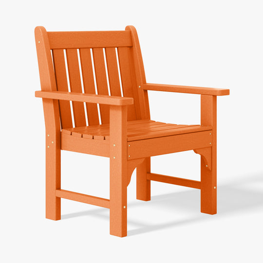 Malibu Outdoor Patio 3-Piece HDPE Adirondack Garden Chairs with Square Adirondack Side Table Set