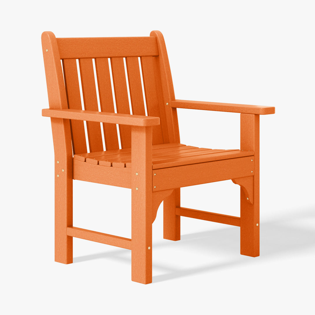 Malibu Outdoor Patio HDPE Adirondack Dining Arm Chairs (Set of 4)