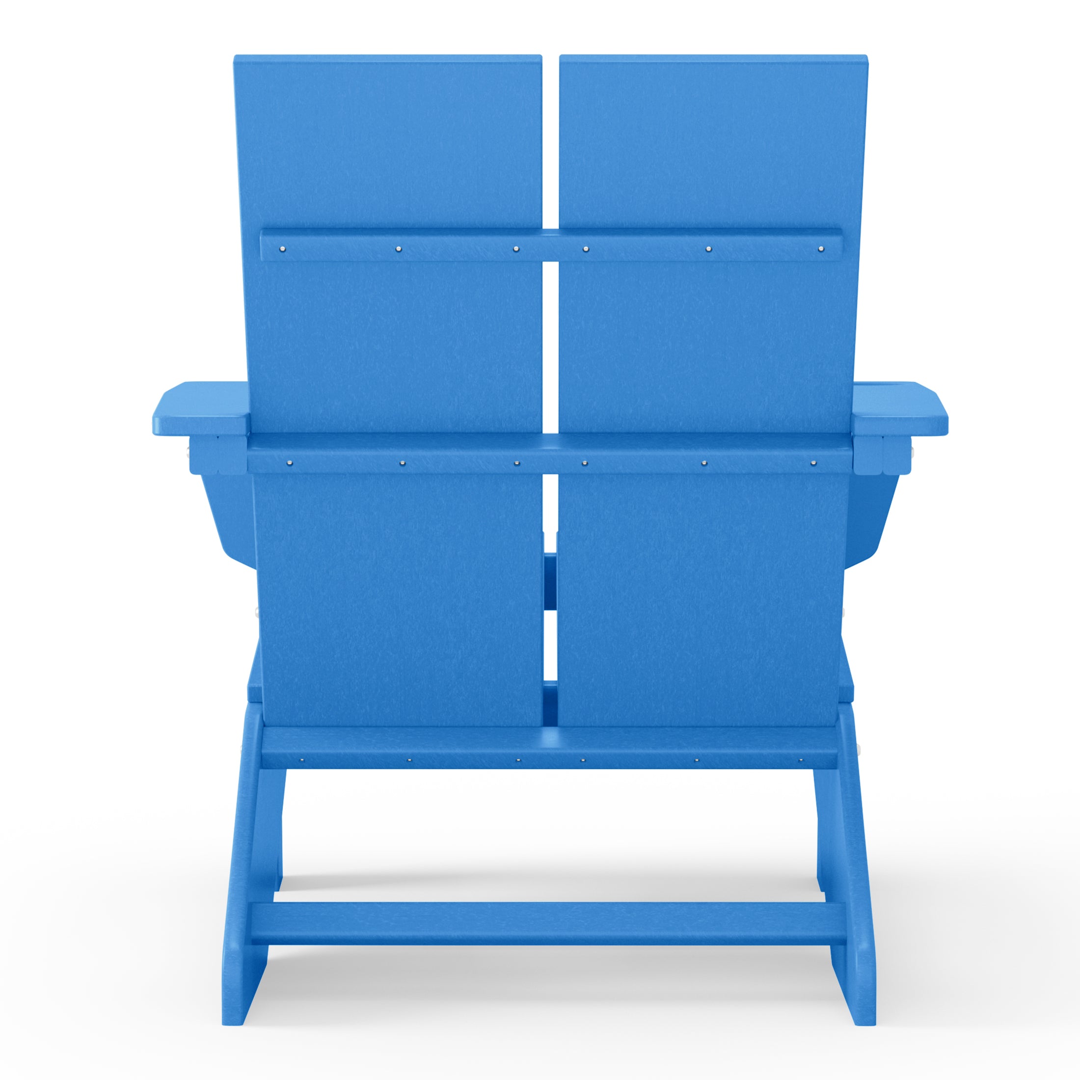 Riviera Outdoor HDPE Modern Adirondack Chair with Cup Holder