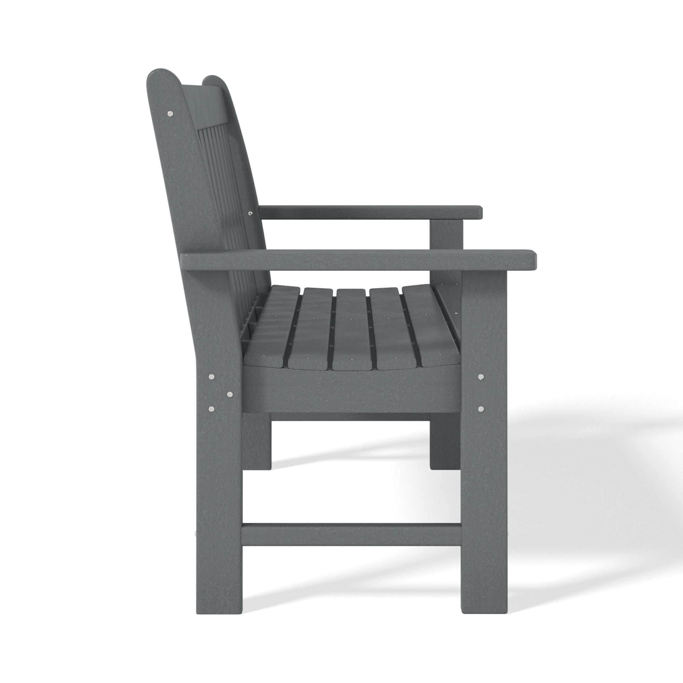 Malibu Outdoor 2-Person All-Weather HDPE Front Porch Garden Bench