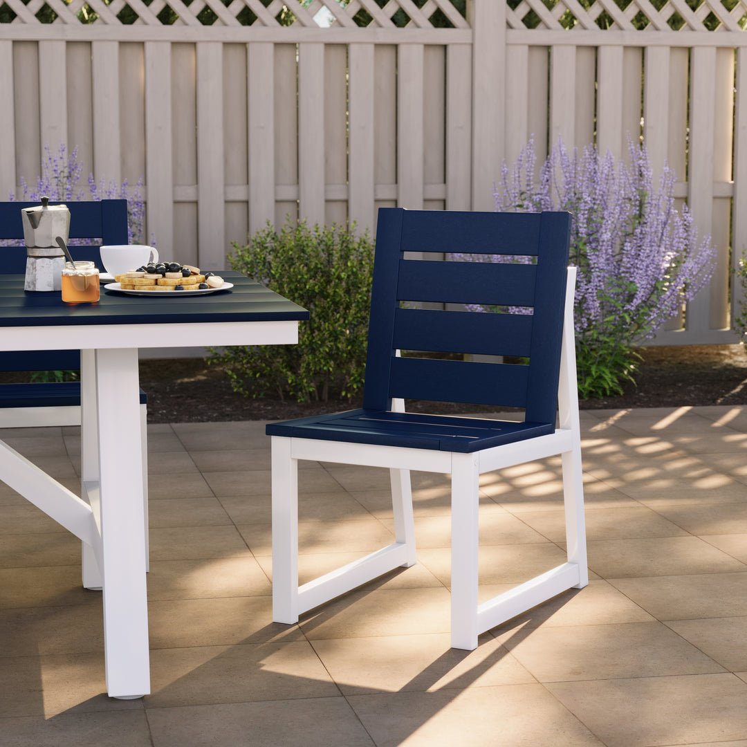 Cape May HDPE Outdoor Patio Dining Side Chair