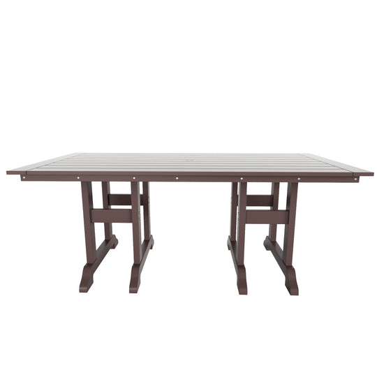Ashore 6 Piece Outdoor Patio Dining Table and Armchair Dining Bench Set