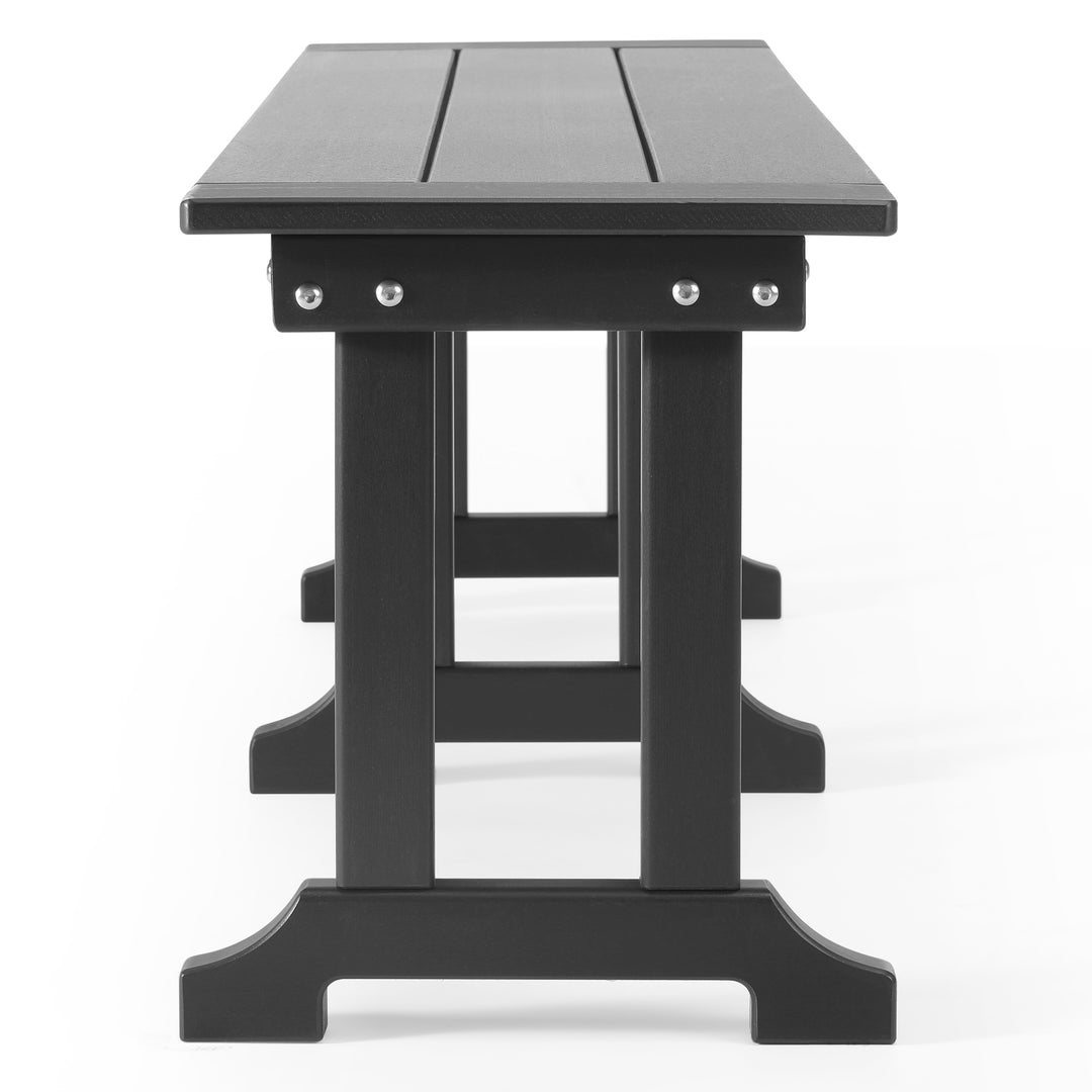 Malibu 65" Outdoor Patio Trestle Dining Bench