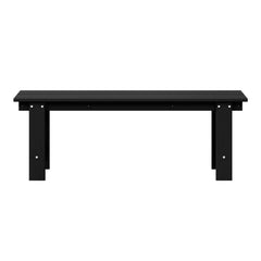 Ashore Outdoor HDPE 48" Modern Backless Patio Bench