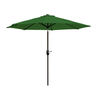 Paolo 9 ft. Market Crank and Tilt Patio Umbrella with Weight Base Kit