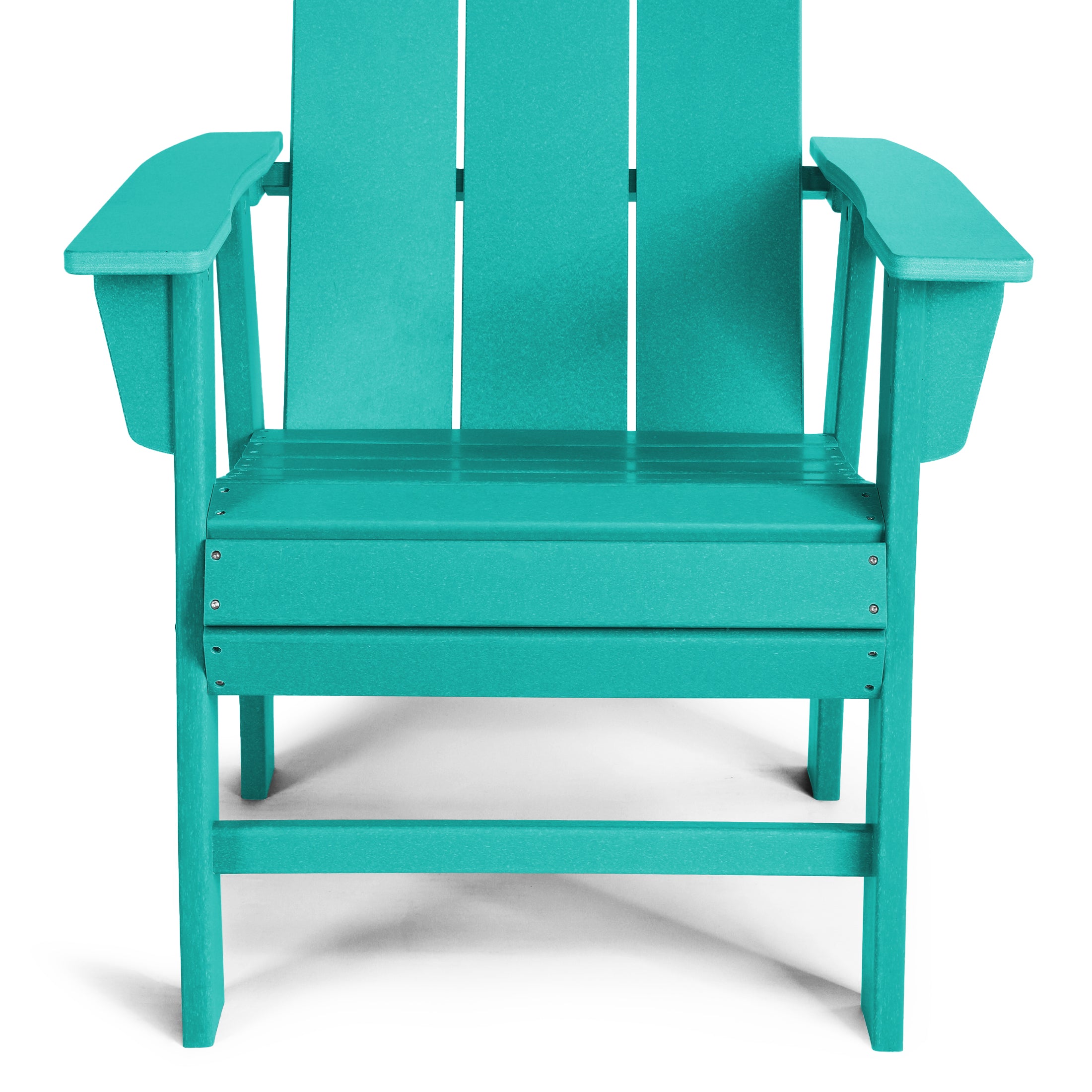 Ashore Outdoor Patio HDPE Plastic Modern Adirondack Dining Chairs (Set of 2)