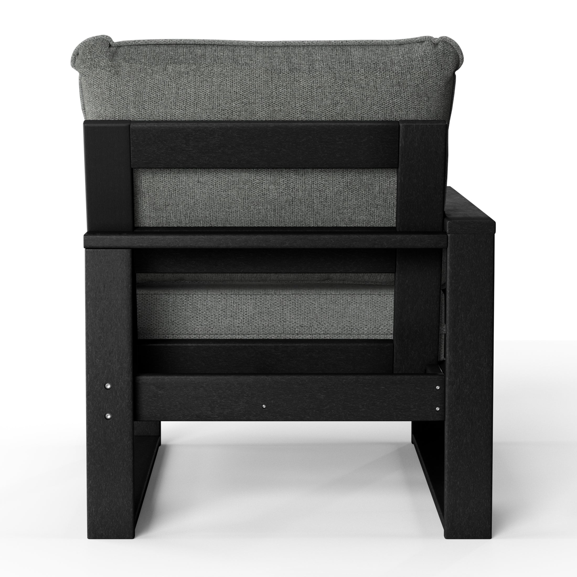Montara Outdoor HDPE All-Weather Modern Patio Loveseat with Waterproof Cushions
