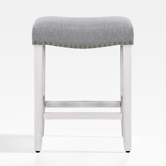 Lenox 24" upholstered nail head bar counter stool