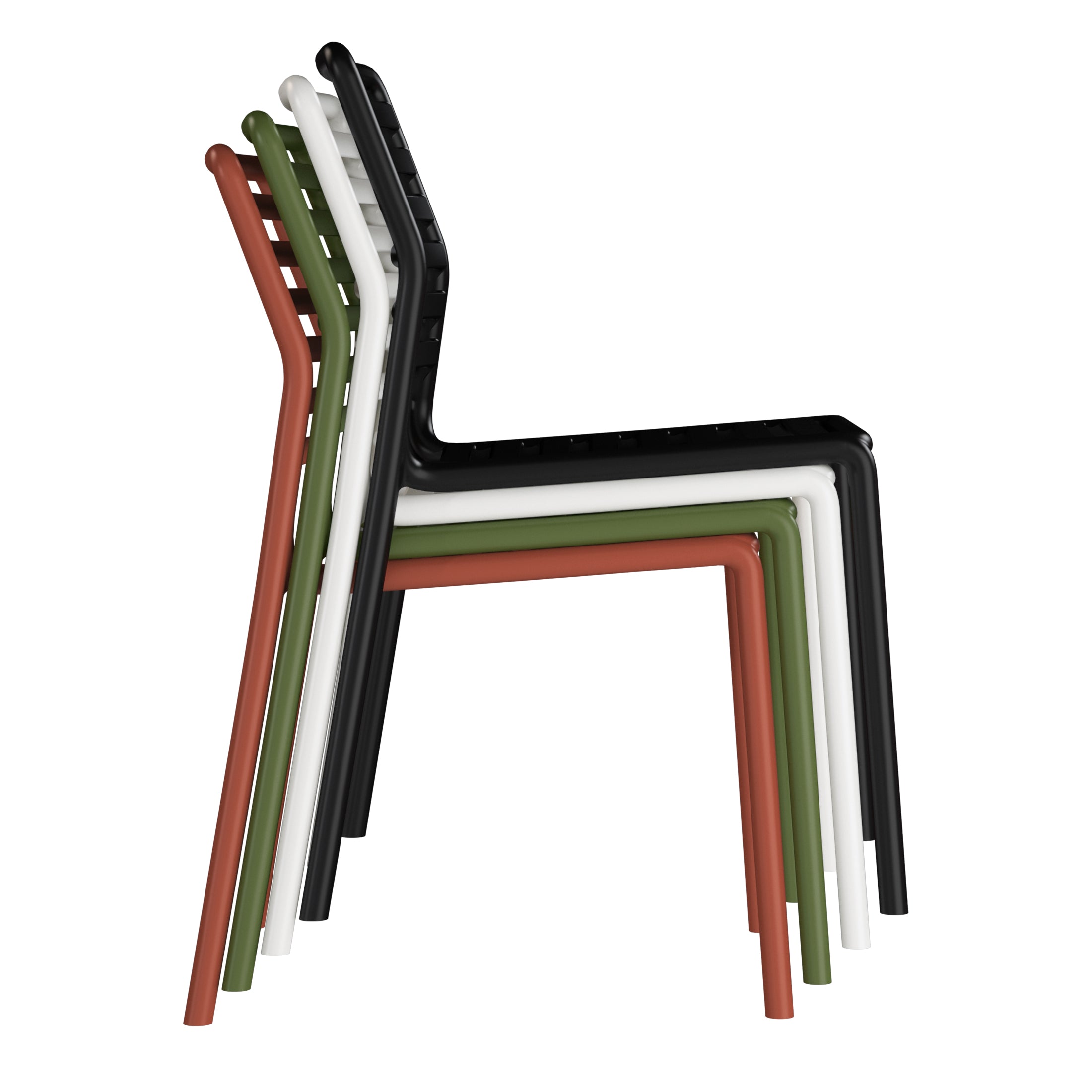 Playa Outdoor Stackable Polypropylene Plastic Resin Dining Side Chairs (Set of 2)