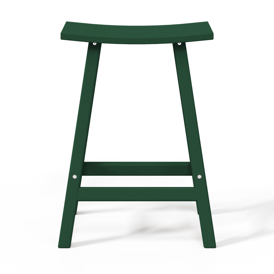 Malibu 24" height Outdoor / Patio Saddle bar stool