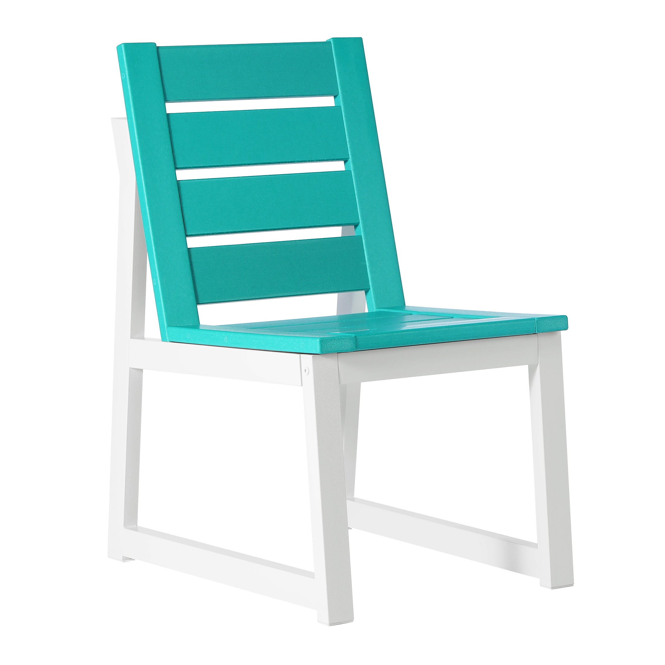 Cape May 7-Piece HDPE Outdoor Furniture Patio Dining Table With Umbrella Hole and Chairs Set For 6