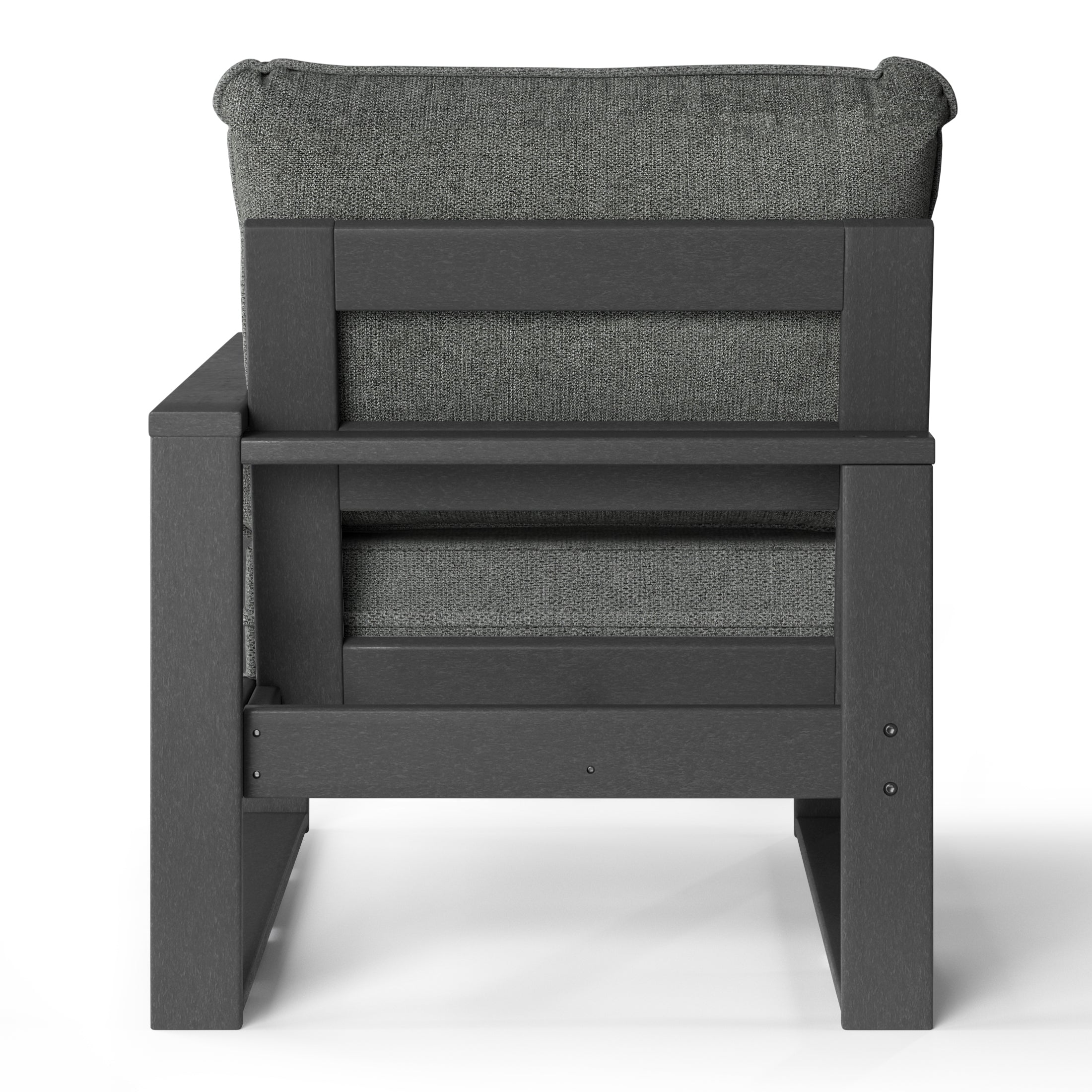Montara Outdoor Patio HDPE Right Arm Facing Sectional Corner Chair with Patio Cushions