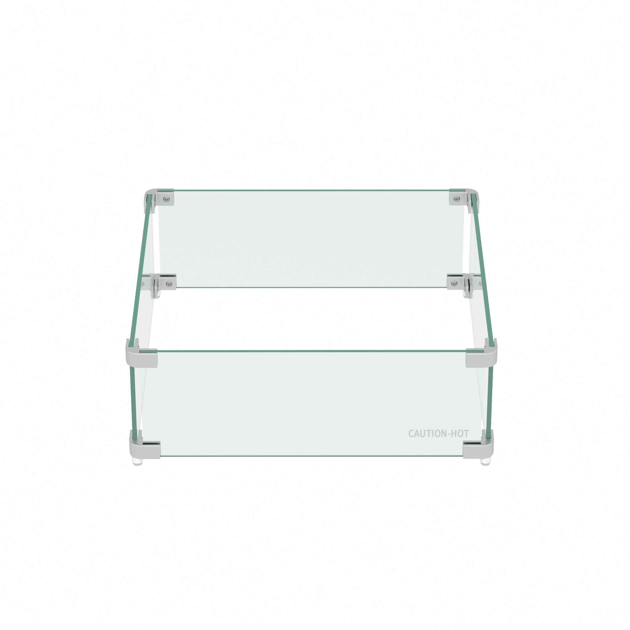 Sansom Square Tempered Glass Fire Flame Guard
