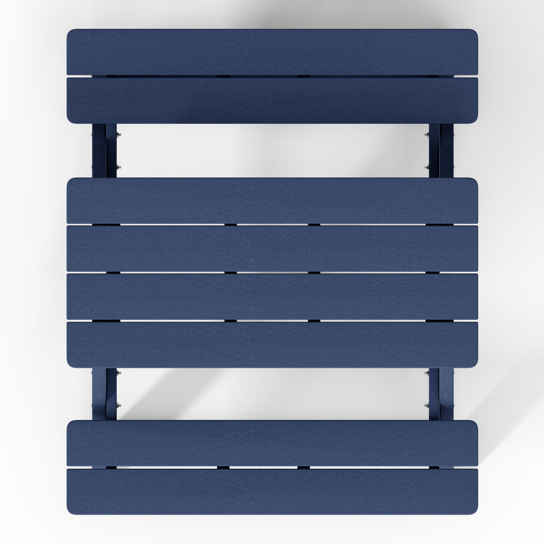 Malibu Outdoor Patio Kids HDPE Plastic Picnic Bench Table