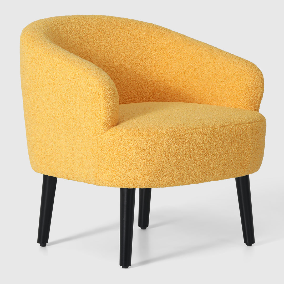 Alexandria 29" Wide Mid Century Modern Club Barrel Accent Armchair, Set of Two