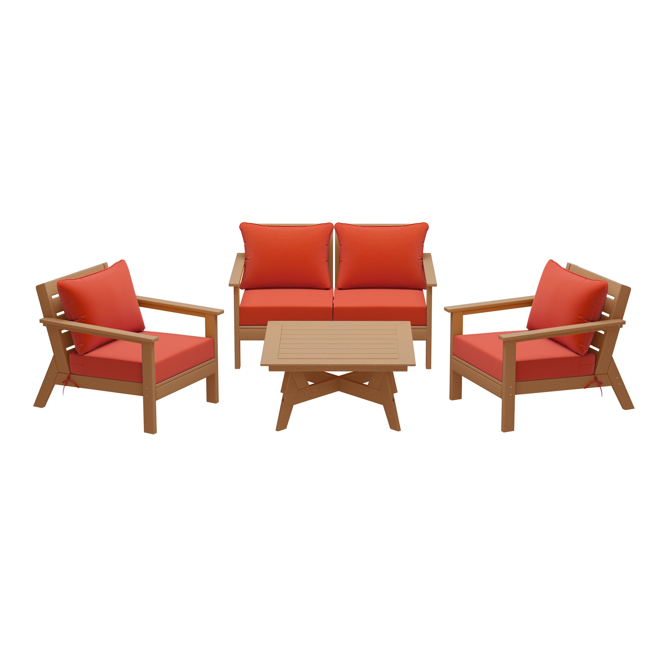 Avalon Outdoor 5-Piece Modular Sectional Patio Furniture Sofa Set