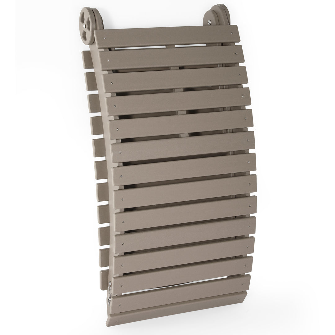 Outdoor HDPE In-Pool Patio Chaise Lounge Chair With Wheels