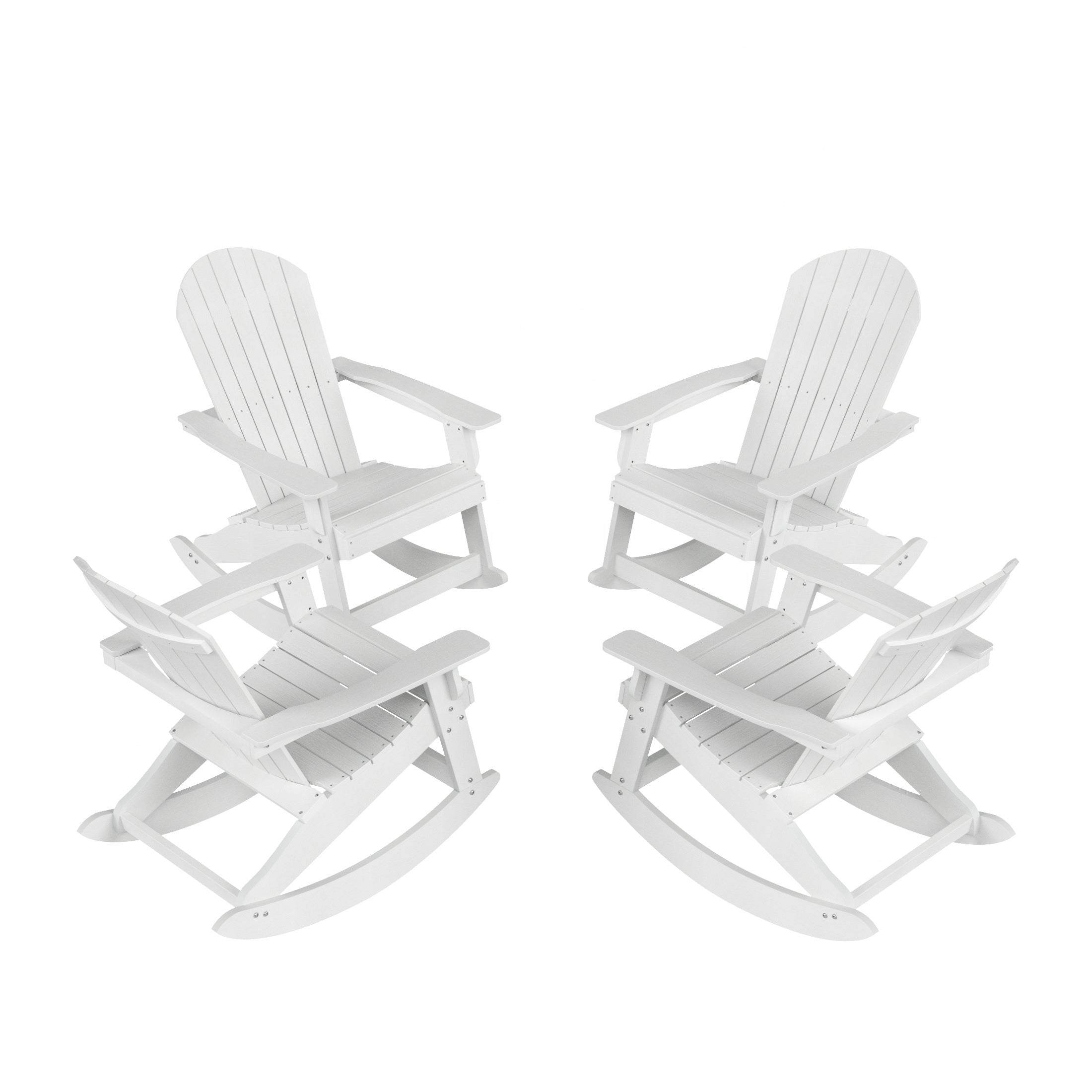 Tuscany Outdoor Rocking Adirondack Chair (Set of 4)