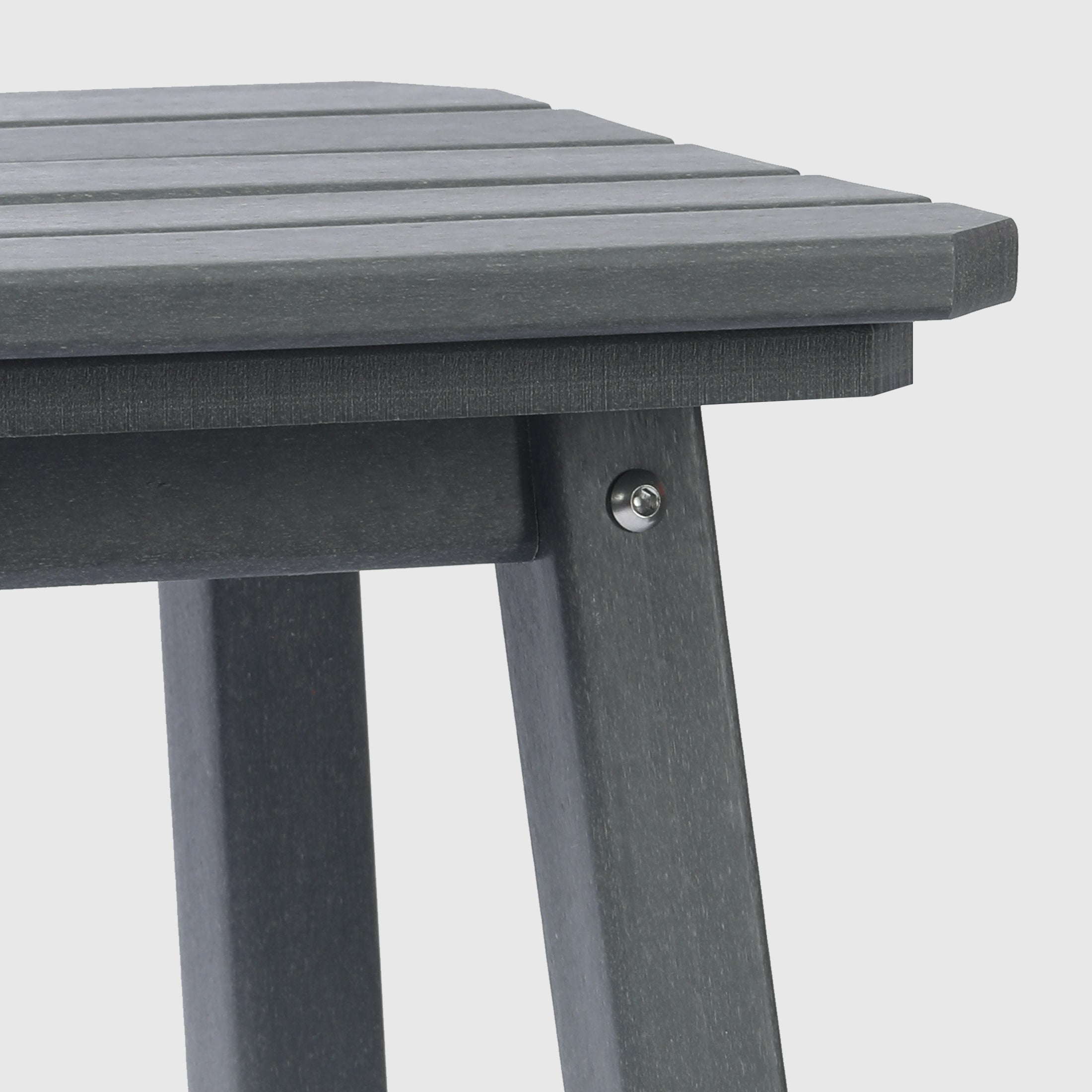 Malibu 29" HDPE Outdoor Patio Square Backless Bar Stool