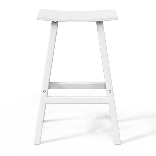 Malibu 29" HDPE Outdoor Patio Bar Height Bar Stools (Set of 2)