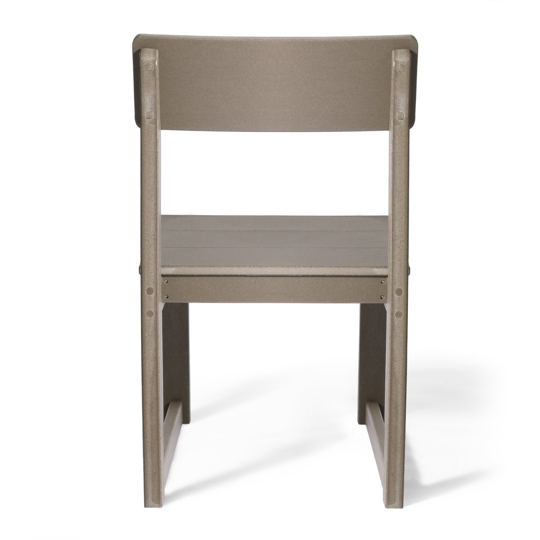 Paloma Modern HDPE Outdoor Armless Patio Dining Chairs (Set of 2)