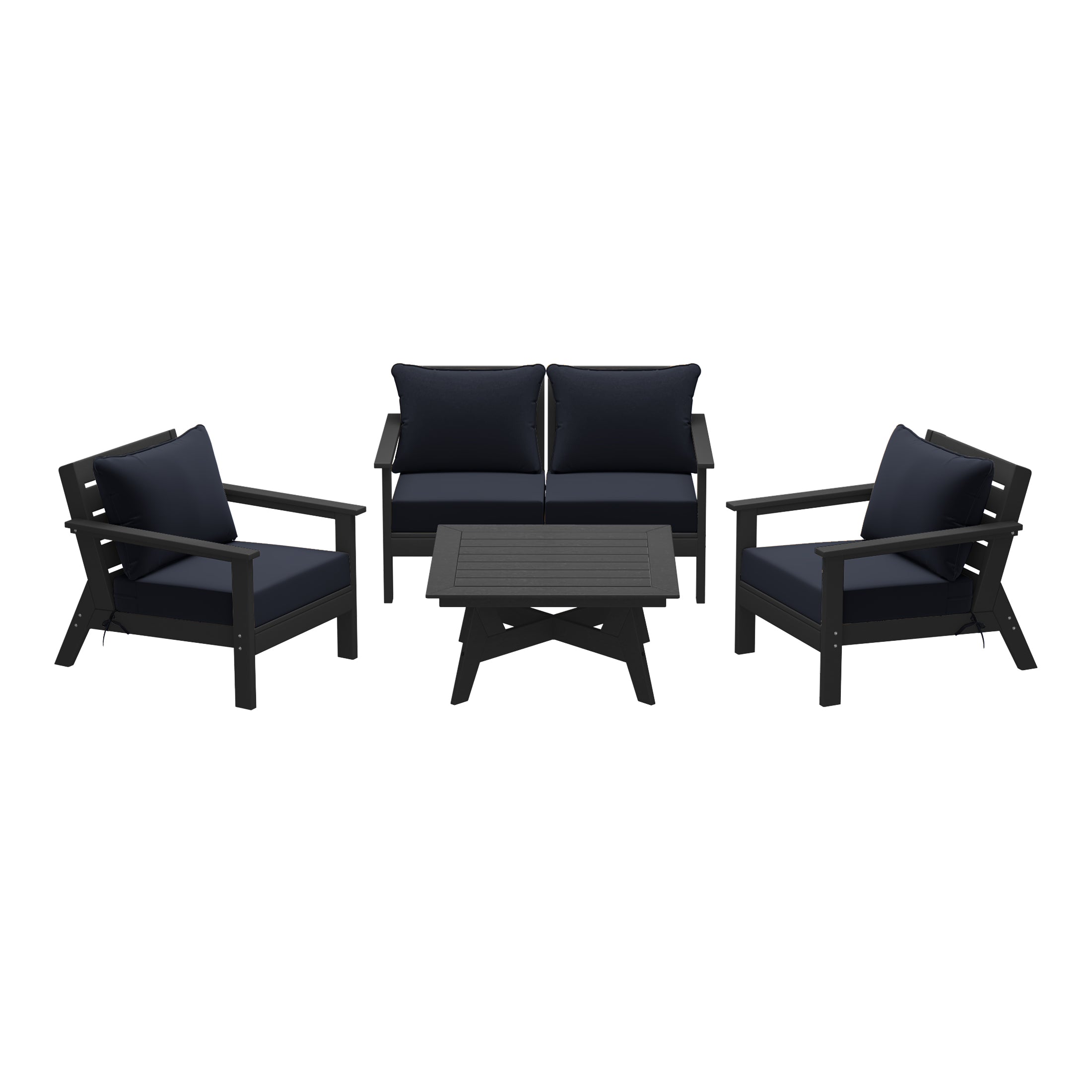 Avalon Outdoor 5-Piece Modular Sectional Patio Furniture Sofa Set