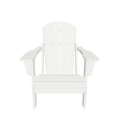 Malibu HDPE Outdoor Patio Folding Poly Adirondack Chair