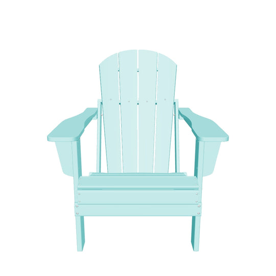 Malibu Westintrends 2 piece set outdoor folding Poly Adirondack chair