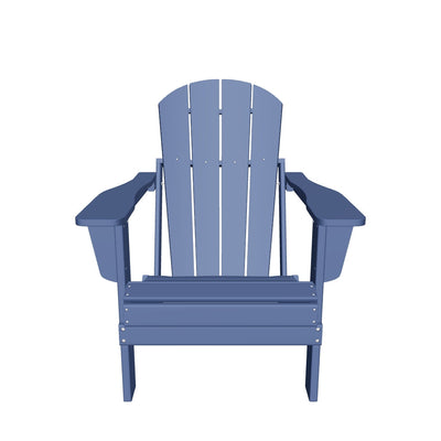 Malibu HDPE Outdoor Patio Folding Poly Adirondack Chair