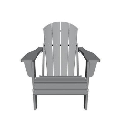 Malibu HDPE Outdoor Patio Folding Poly Adirondack Chair