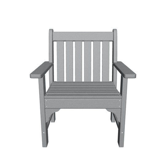 Malibu Outdoor Patio HDPE Adirondack Dining Arm Chairs (Set of 2)