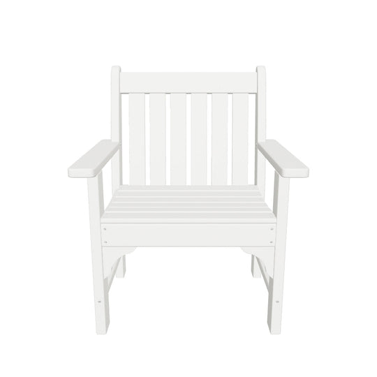 Malibu Outdoor Patio HDPE Adirondack Dining Arm Chairs (Set of 2)