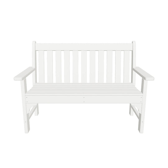Malibu Outdoor 2-Person All-Weather HDPE Front Porch Garden Bench