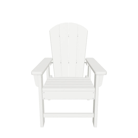 Malibu Kids Outdoor HDPE Adirondack Plastic Patio Chair