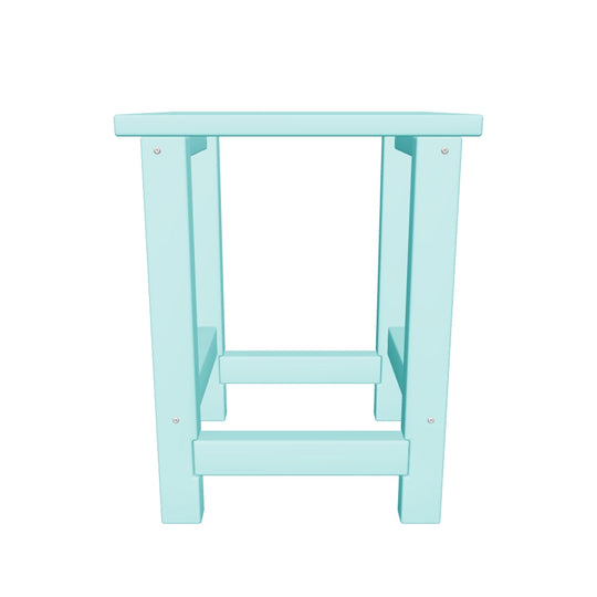 Malibu Kids Outdoor Patio Furniture HDPE Adirondack Square Side Table