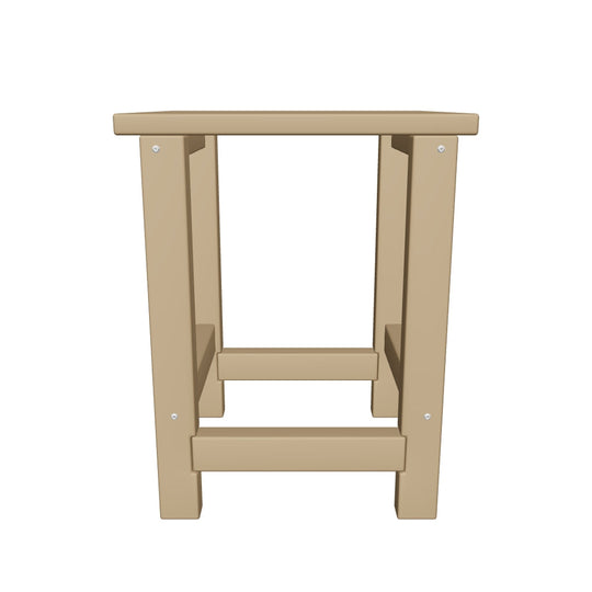 Malibu Kids Outdoor Patio Furniture HDPE Adirondack Square Side Table